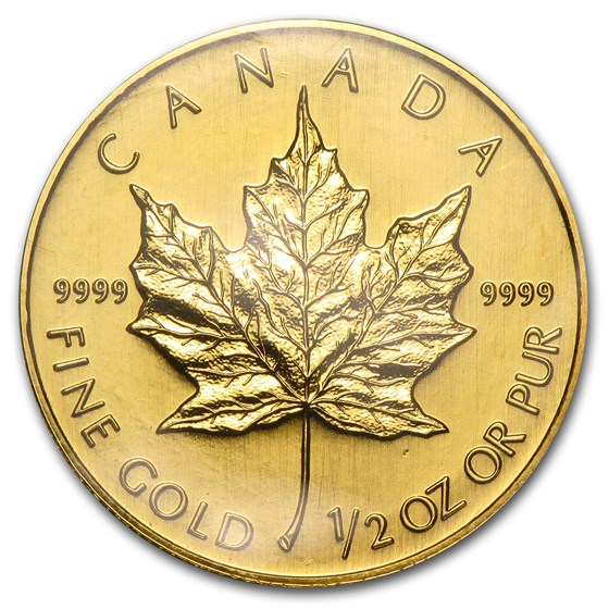 1994 Canada 1/2 oz Gold Maple Leaf BU 1994 Canada 1/2 oz Gold Maple Leaf BU